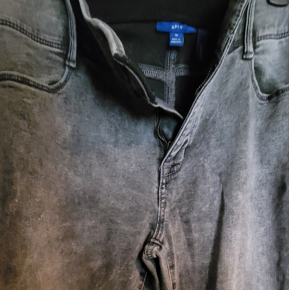 Apt 9 Grey Tummy Control Pants